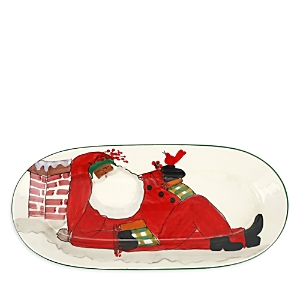 Vietri Old St. Nick Multicultural Small Oval Platter