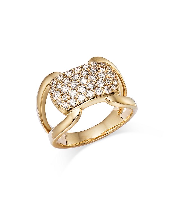 Bloomingdale's Diamond Pavé Statement Ring in 14K Yellow Gold, 1.0 ct