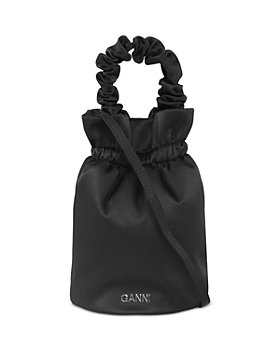 GANNI - Occasion Ruched Top Handle Bag