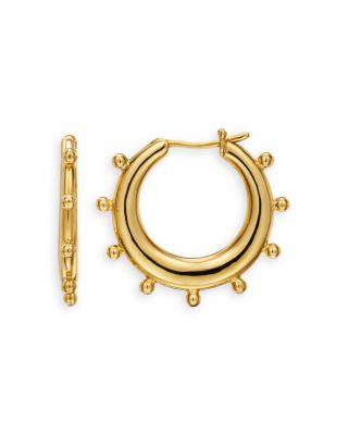 Temple St. Clair - 18K Yellow Gold Classic Medium Yoga Hoop Earrings