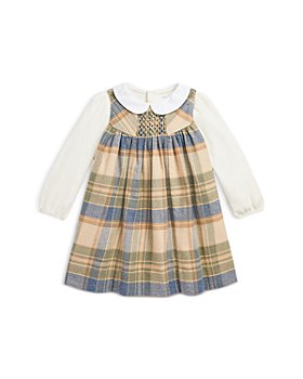 Ralph Lauren - Girls' Cotton Bodysuit & Flannel Plaid Dress Set - Baby