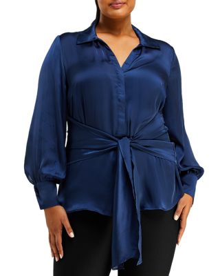 Estelle Plus - Plus Size Ryder Wrap Shirt