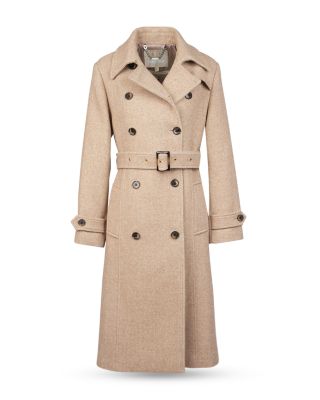Barbour Aubrey Belted Herringbone Trench Coat Bloomingdale's