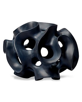 Jamie Young - Ribbon Sphere Décor in Black Resin