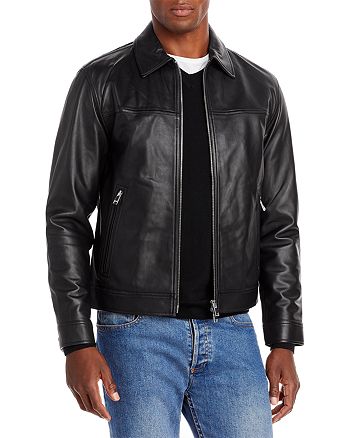 Theory Rhett Lamb Leather Jacket | Bloomingdale's