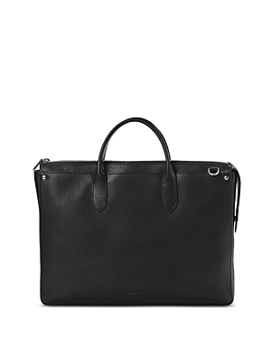 Shinola Men's The Slim Leather Traveler Briefcase In Black