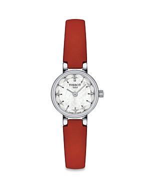 Tissot Lovely Round Watch, 20mm In White/red