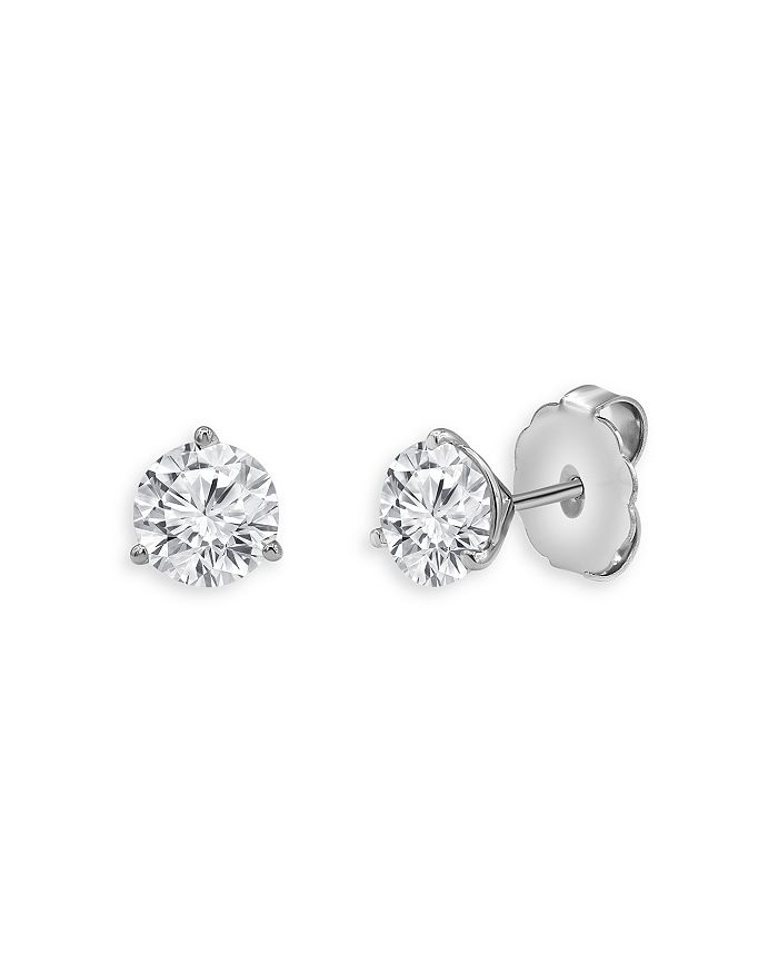 Bloomingdale's - Certified Diamond Stud Earrings in 14K White Gold, 4.0 ct. t.w. - 100% Exclusive