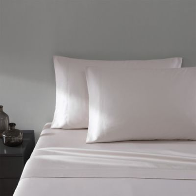Vera Wang - Solid CVC Sateen Sheet Set, Queen