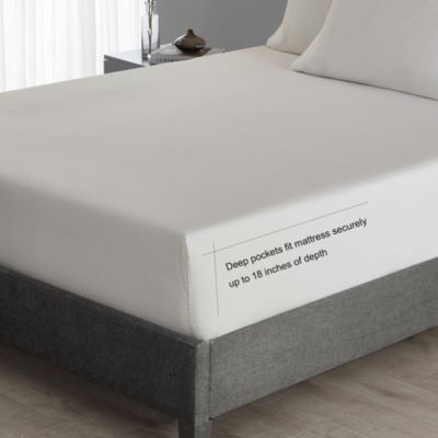 Lace Natural CVC Sateen Sheet Set, King