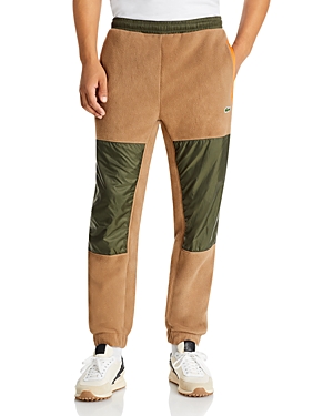 Lacoste Color Blocked Mixed Media Tracksuit Trousers