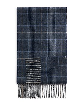 The Men's Store at Bloomingdale's - Windowpane Glen Plaid Oversized Cashmere Scarf - 100% Exclusive