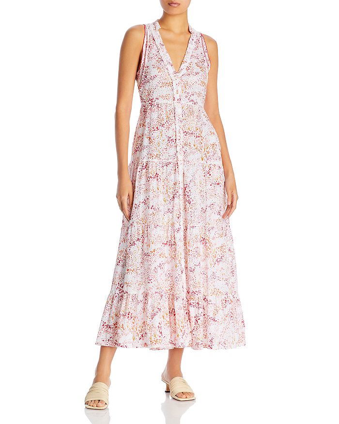 Poupette St. Barth Embroidered Tiered Dress | Bloomingdale's