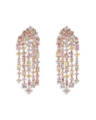 Anabela Chan - Mermaid's Tale Multi Simulated Stone Candy Cascade Drop Earrings