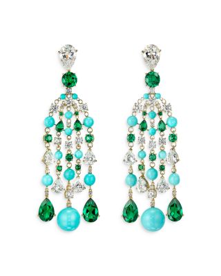 Anabela Chan - Supernova Multi Simulated Stone Chandelier Drop Earrings