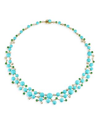 Anabela Chan - 18K Yellow Gold Vermeil Constellation Simulated Stone Collar Necklace, 18.5"