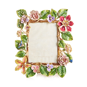 Shop Jay Strongwater Dutch Floral Frame, 5 X 7 In Multi