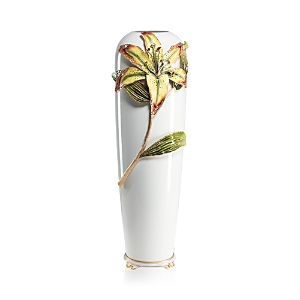 Shop Jay Strongwater Lily Vase In White