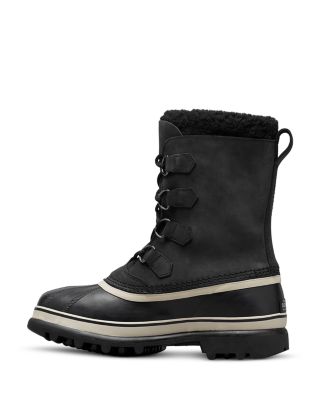 Men's Caribou Waterproof Nubuck Leather Cold-Weather Boots