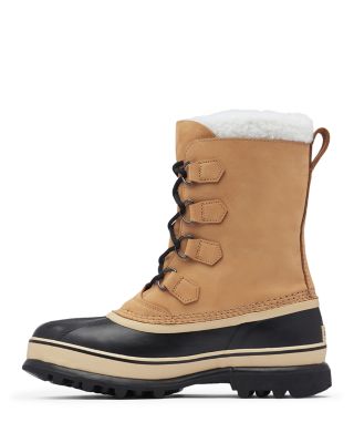 Men's Caribou Waterproof Nubuck Leather Cold-Weather Boots