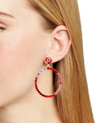 Multicolor Hoop Drop Earrings - Exclusive