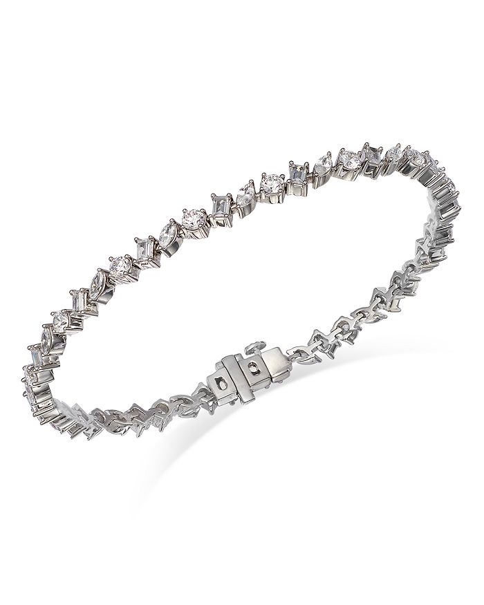 Bloomingdale's - Diamond Multi Cut Tennis Bracelet in 14K White Gold, 5.0 ct. t.w. - 100% Exclusive