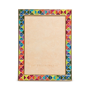 Jay Strongwater Rainbow Pyramid Frame, 5" X 7" In Rainbow