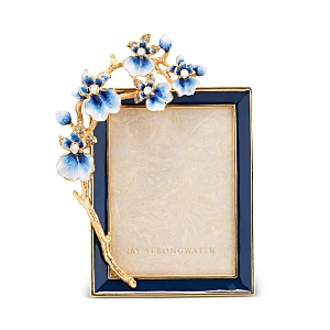 Shop Jay Strongwater Kelsey Orchid Frame, 3 X 4 In Delft Garden