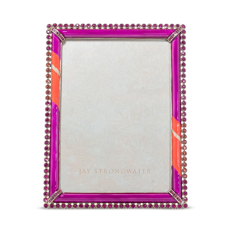 Jay Strongwater Pop Life Stone Edge Photo Frame In Pop