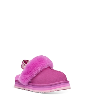 UGG GIRLS' FUNKETTE SHEARLING SLINGBACK SLIPPERS - LITTLE KID, BIG KID