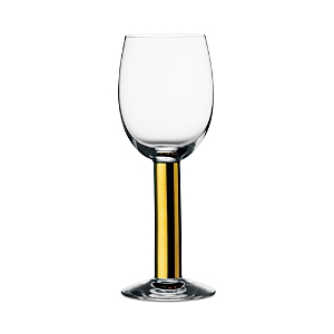 Shop Orrefors Nobel Wine/beer Glass In Clear/gold