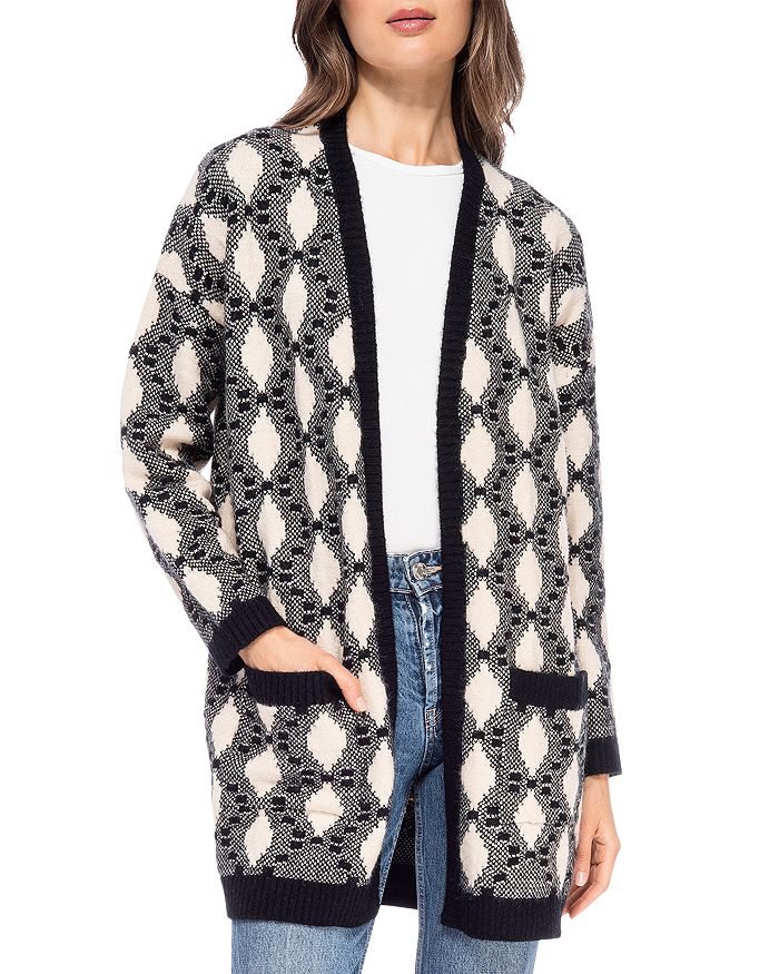 Bobeau top white cardigan