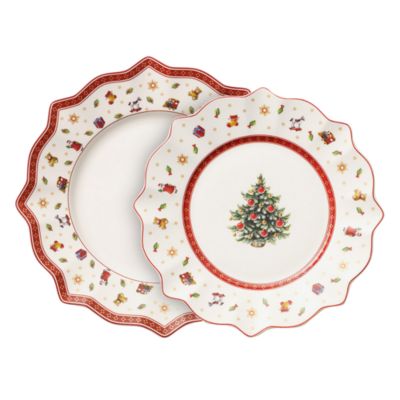 Toy's Delight Dinner & Salad Plate Set, 8 Pieces