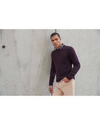 Raisin Cashmere Crewneck Sweater - Exclusive