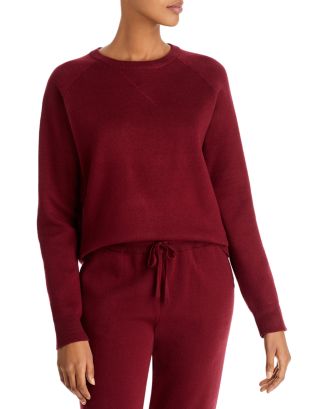 Supersoft Open Knit Flare Pants Ivory - Monrow main image 1