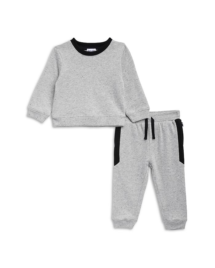 grey speckle sweatshirt set main image 1
