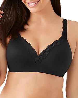 Shop Wacoal Softly Styled Wireless T-shirt Contour Bra In Black