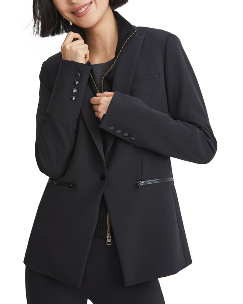 Veronica Beard Cashmere Uptown Dickey in Black