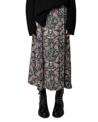 Zadig & Voltaire June Button Front Midi Skirt | Bloomingdale's