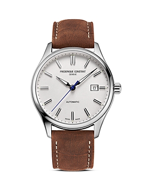 Frederique Constant Classics Index Watch, 40mm In White/brown