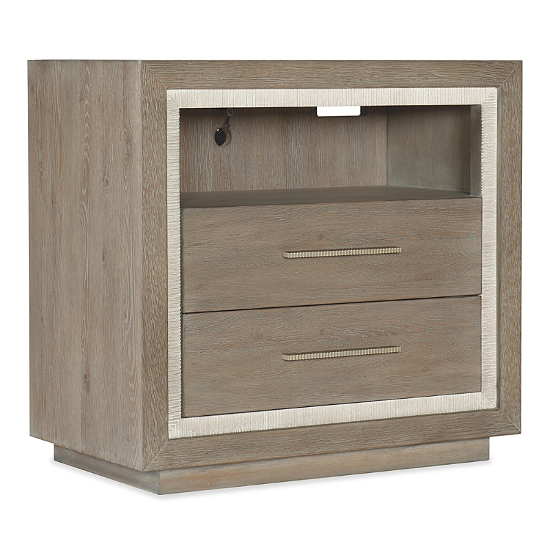 Hooker Furniture Balboa 2-drawer Nightstand In Dark Gray