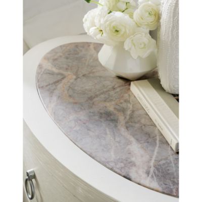 Serenity Wavecrest Oval Nightstand