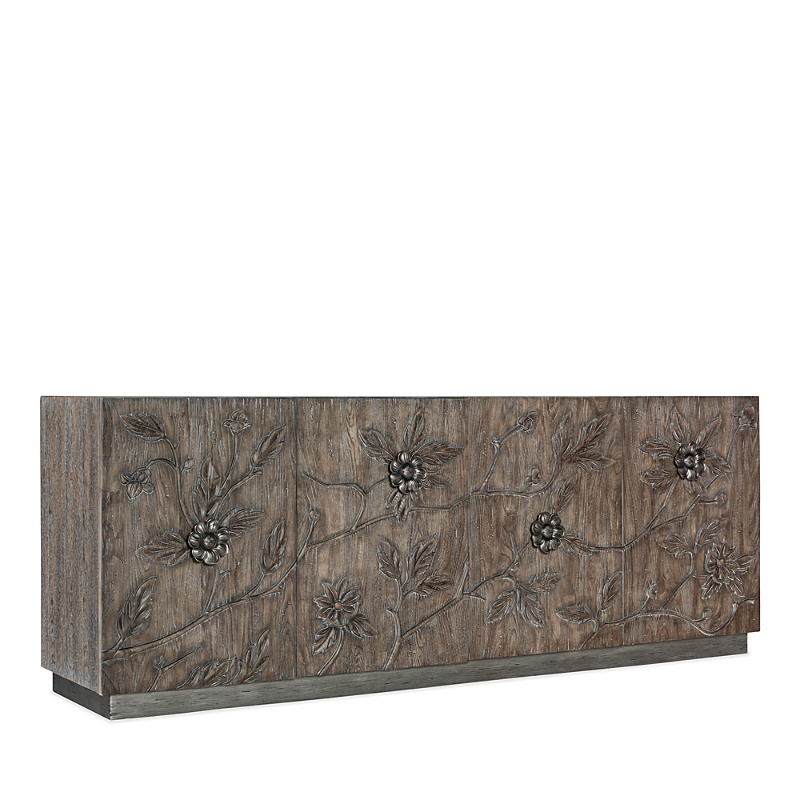 Hooker Furniture Florence Four Door Credenza In Medium Wood