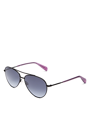 Brow Bar Aviator Sunglasses, 58mm