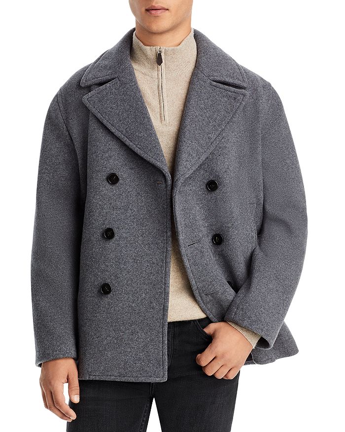 Theory - Wool Blend Three Button Peacoat