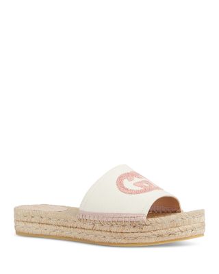 Gucci Women s Espadrille Slide Sandals Bloomingdale s