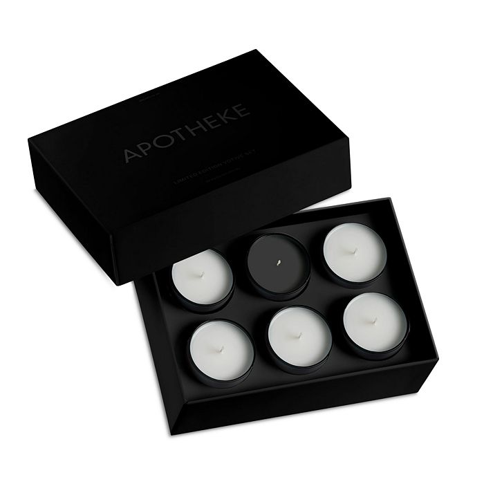 APOTHEKE Black Matte Signature 6Piece Votive Gift Set Bloomingdale's