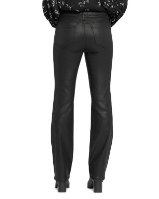 Petite Marilyn High Rise Straight Leg Coated Jeans