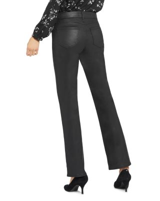 Marilyn Coated High Rise Straight Jeans