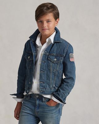 Boys' Cotton Denim Trucker Jacket - Big Kid